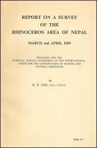 Report on a survey of the rhinoceros area of Nepal, March and April 1959