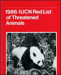 1986 IUCN red list of threatened animals