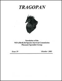 Tragopan : newsletter of the WPA/BirdLife/Species Survival Commission Pheasant Specialist Group