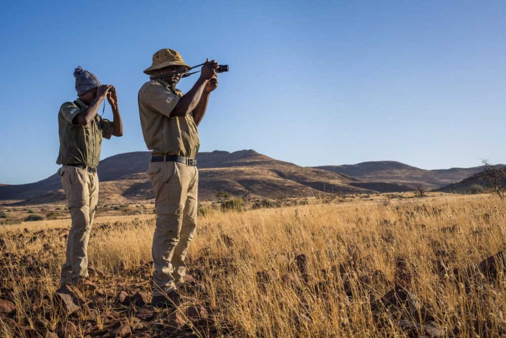 Harnessing local knowledge to protect the free roaming black rhinos in the Kunene and Erongo regions of Namibia - let locals fill the boots.