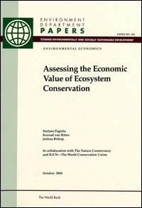 Assessing the economic value of ecosystem conservation