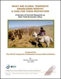 What are global temperate grasslands worth ? A case for their protection. A review of current research on their total economic value