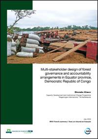 Multi-stakeholder design of forest governance and accountability arrangements in Equator province, Democratic Republic of Congo