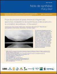 Projet de principes et lignes directrices intégrant des approches d'adaptations écosystémiques à des projets et à la conception de politiques : a discussion : note de synthèse