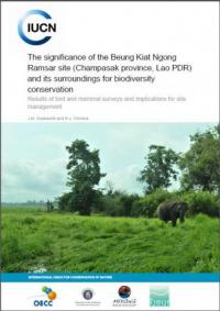 The significance of the Beung Kiat Ngong Ramsar site (Champasak province, Lao PDR) and its surroundings for biodiversity conservation