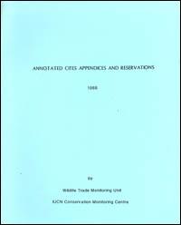 Annotated CITES appendices and reservations