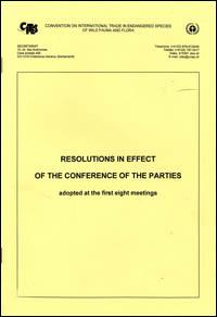 Resolutions in effect of the Conferences of the Parties adopted at the first eight meetings