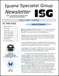 Iguana specialist group newsletter