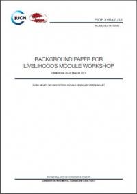 Background paper for livelihoods module workshop