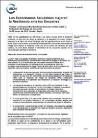 Los ecosistemas saludables mejoran la resiliencia ante los desastres