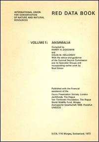 Red data book. Volume 1. Mammalia