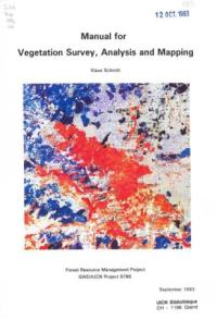 Manual for vegetation survey, analysis and mapping