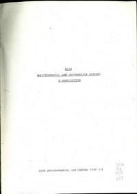ELIS (Environmental Law Information System) : a description