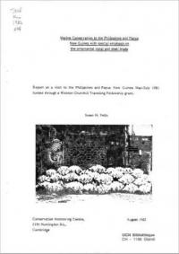 Marine conservation in the Philippines and Papua New Guinea with special emphasis on the ornamental coral and shell trade