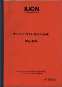 The IUCN programme 1994–1996
