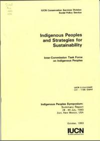 Indigenous peoples and strategies for sustainability