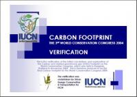 Carbon footprint verification : the 3rd World Conservation Congress 2004
