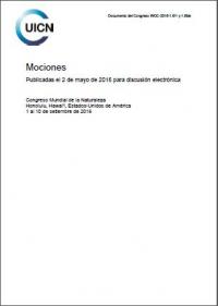 Mociones publicadas el 2 de mayo de 2016 para discusión electrónica