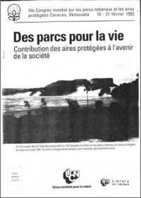 Des parcs pour la vie : contribution des aires protégées à l'avenir de la société