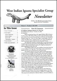 West Indian iguana specialist group newsletter