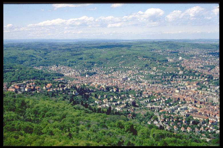 Green aeration corridors in Stuttgart City