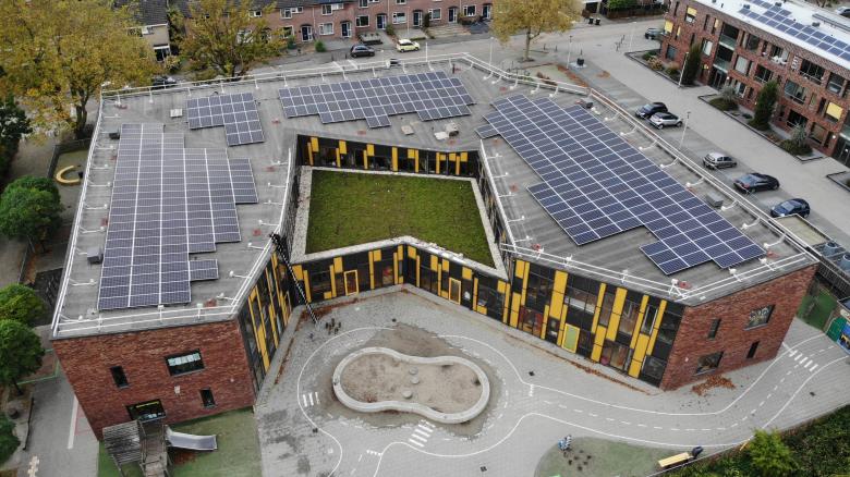 Working on solar powered education in the Netherlands