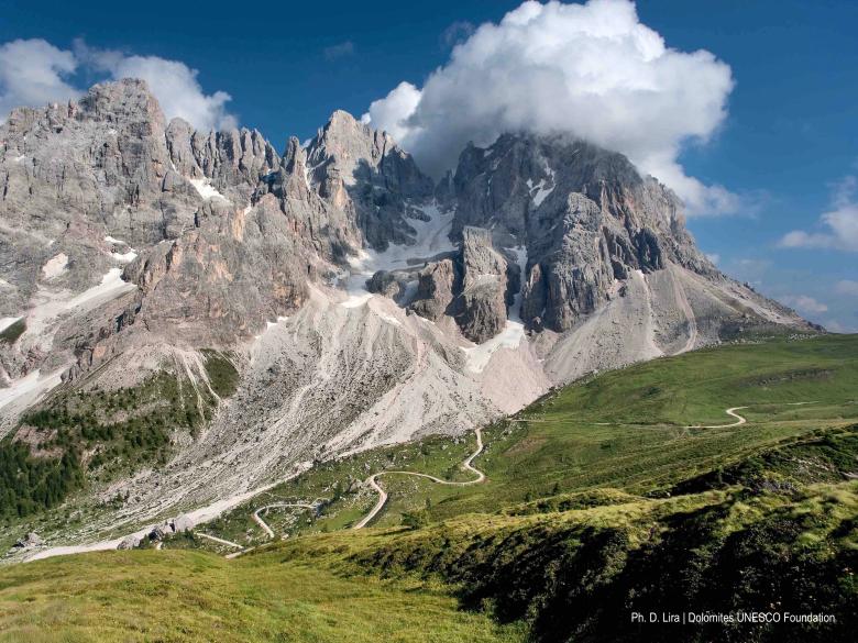 Safeguarding the living mountainous landscape of the Dolomites