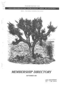 Commission on Environmental Strategy and Planning : membership directory
