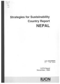 Strategies for sustainability country report : Nepal