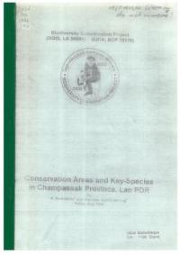 Conservation areas and key-species in Champassak province, Lao PDR