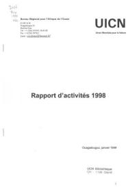 Rapport d'activités 1998 Bureau régional pour l'Afrique de l'Ouest