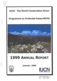 1999 annual report Programme on protected areas/WCPA