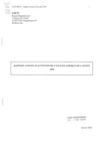 Rapport annuel d'activités de l'UICN en Afrique de l'Ouest 1999