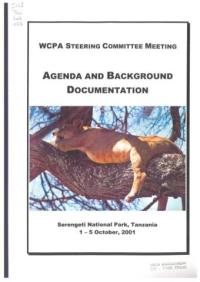 WCPA steering committee meeting agenda and background documentation, Serengeti National Park, Tanzania, 1-5 October 2001