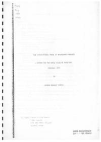 The international trade in rhinoceros products : a report for the World Wildlife Fund/IUCN