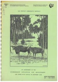 An assessment of the current status of kouprey and other wild cattle in southern Laos