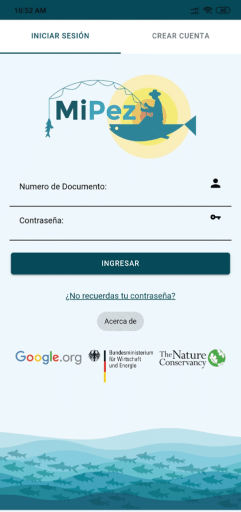 Mipez: aplicación movil para pescadores